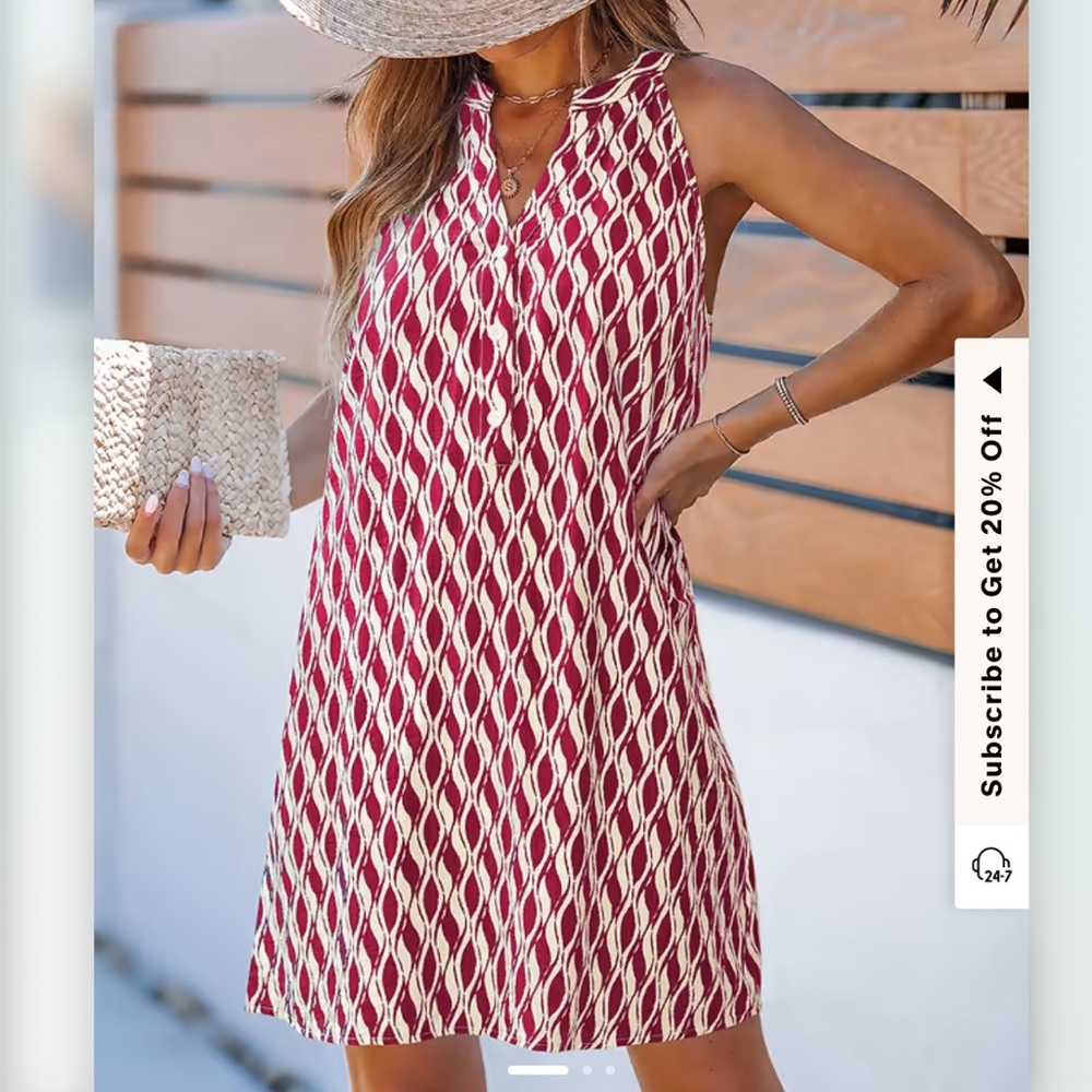 CUPSHE She's All That Abstract Mini Dress NWT medium
